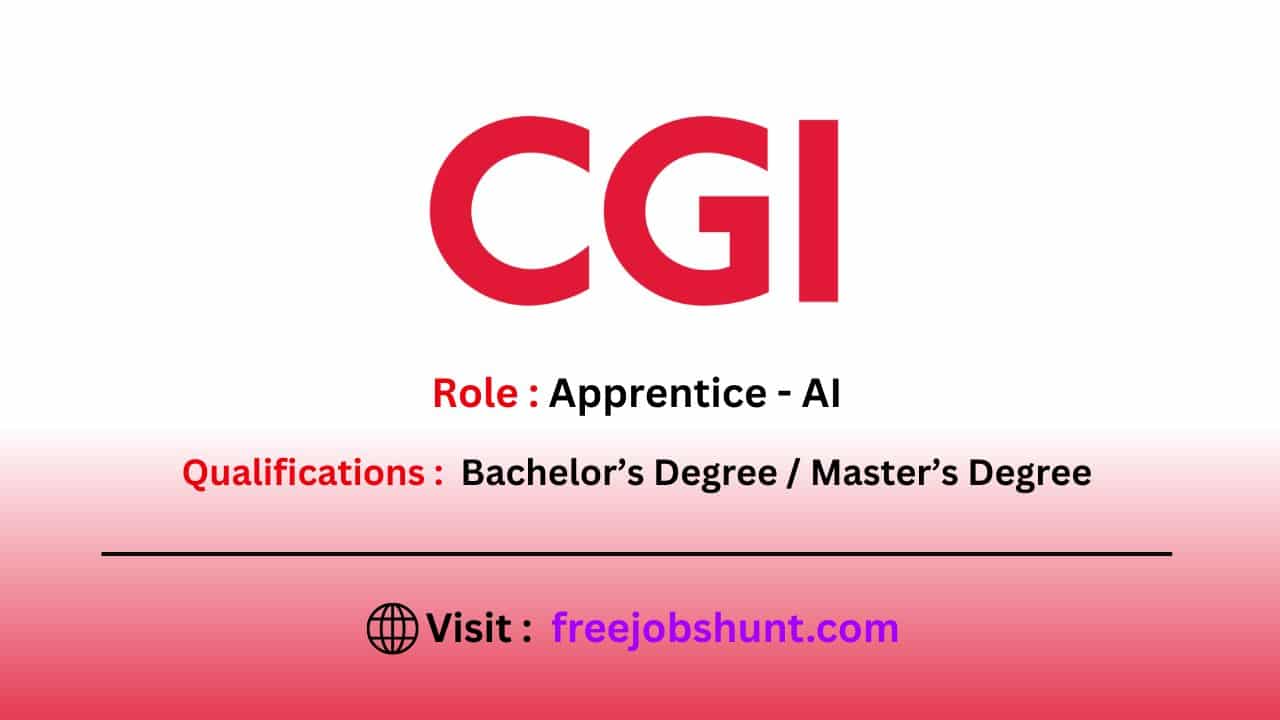 CGI Off Campus Drive 2025 for Apprentice AI in Chennai
