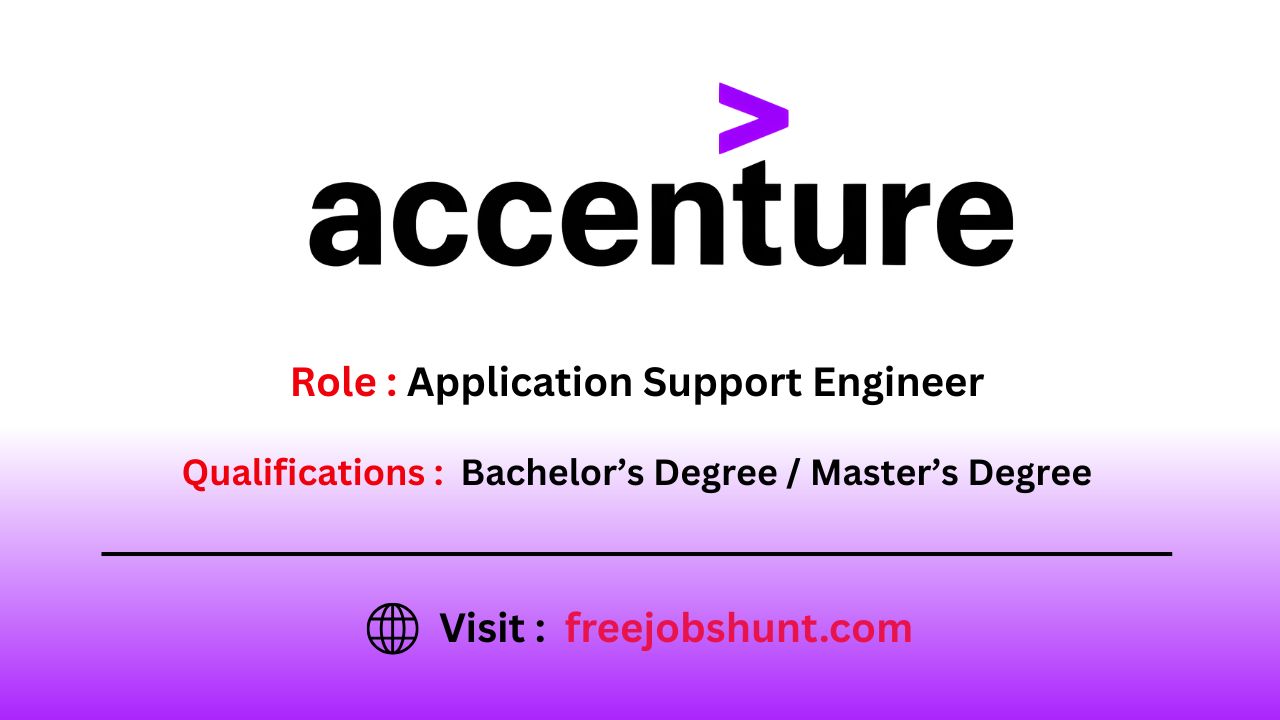 Accenture Off Campus Drive 2026 for Application Support Engineer