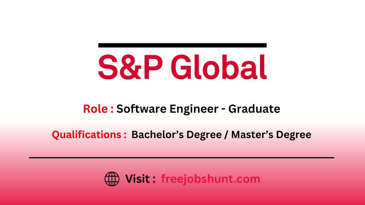 S&P Global Off Campus Drive 2026 Software Engineer Hyderabad
