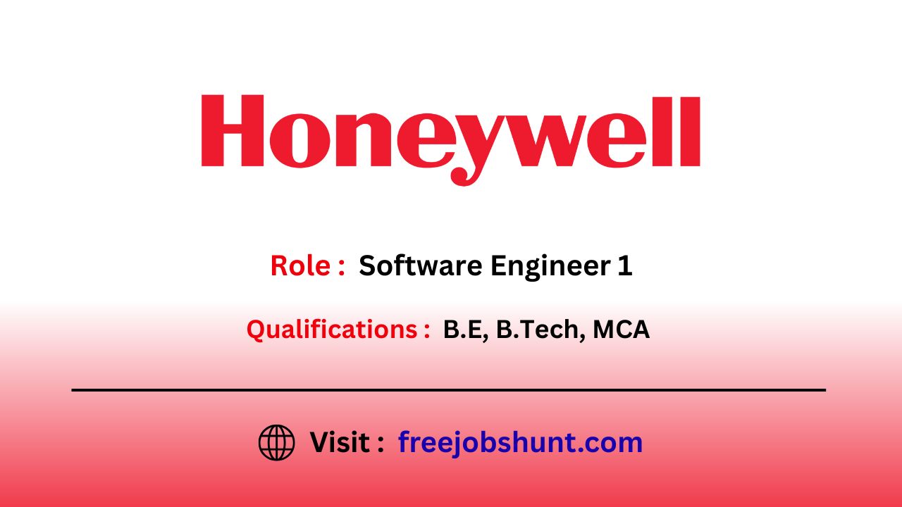 Honeywell Off Campus Drive 2026 for Software Engineer I