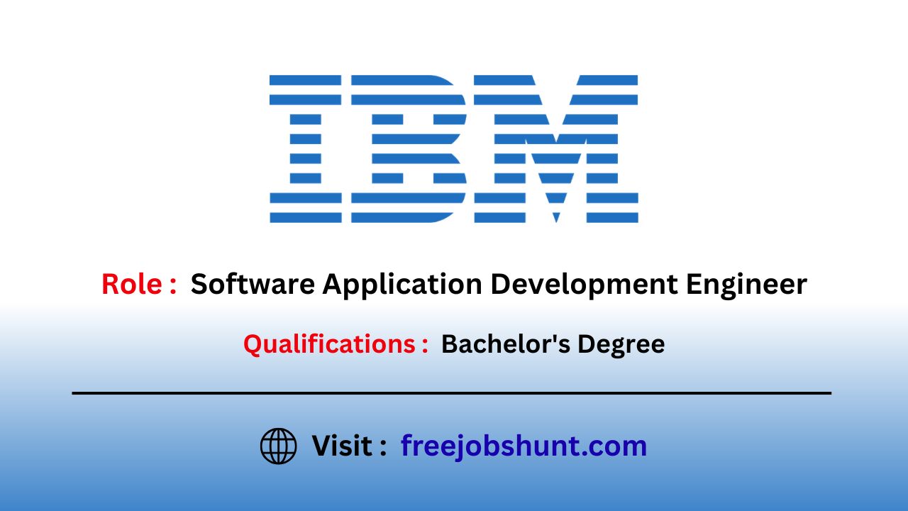 IBM Recruitment 2026 Software Developer Hyderabad