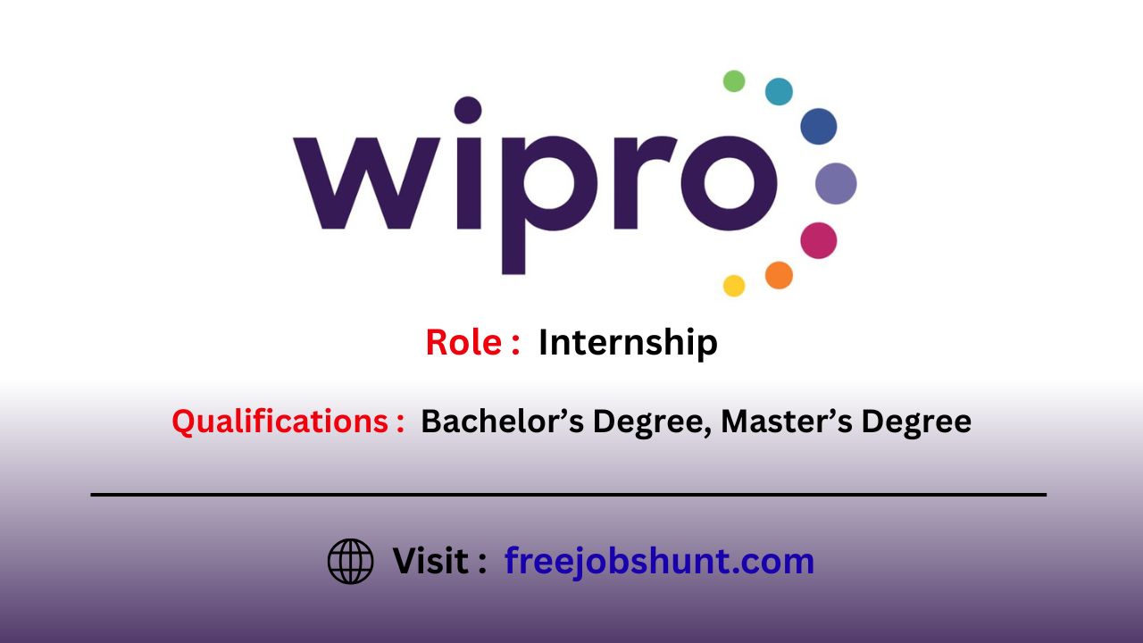 Wipro Internship 2026 for Intern in Bangalore apply online