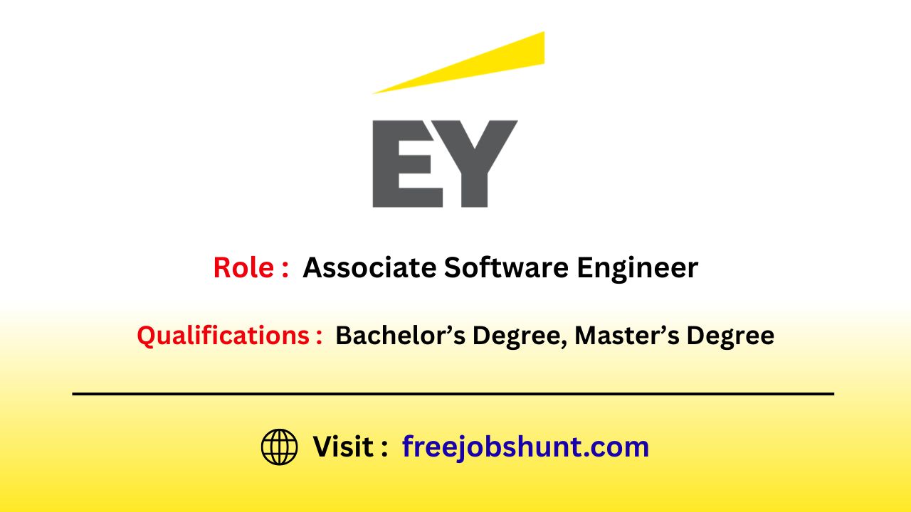 EY Recruitment 2026 Associate Software Engineer Bangalore