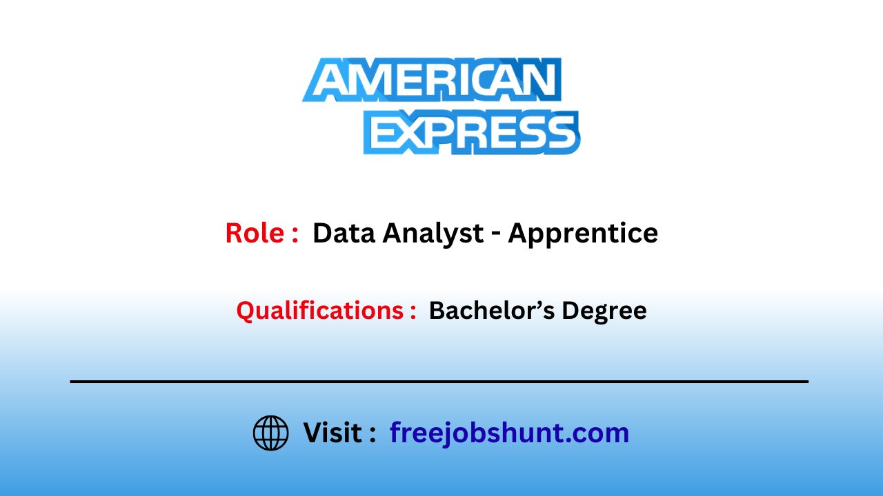 American Express Recruitment 2026 for Data Analyst in Bangalore