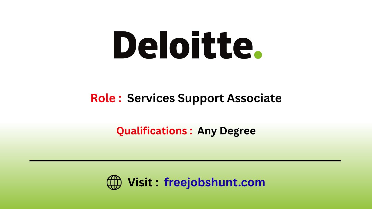 Deloitte Hiring 2026 for Services Support Associate in Hyderabad