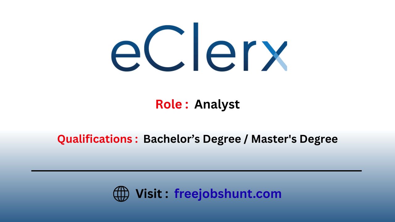 eClerx Hiring 2026 for Analyst in Pune