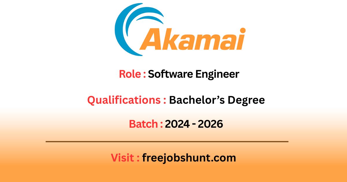 Akamai Hiring 2026 for Software Engineer remote work from home job opportunity