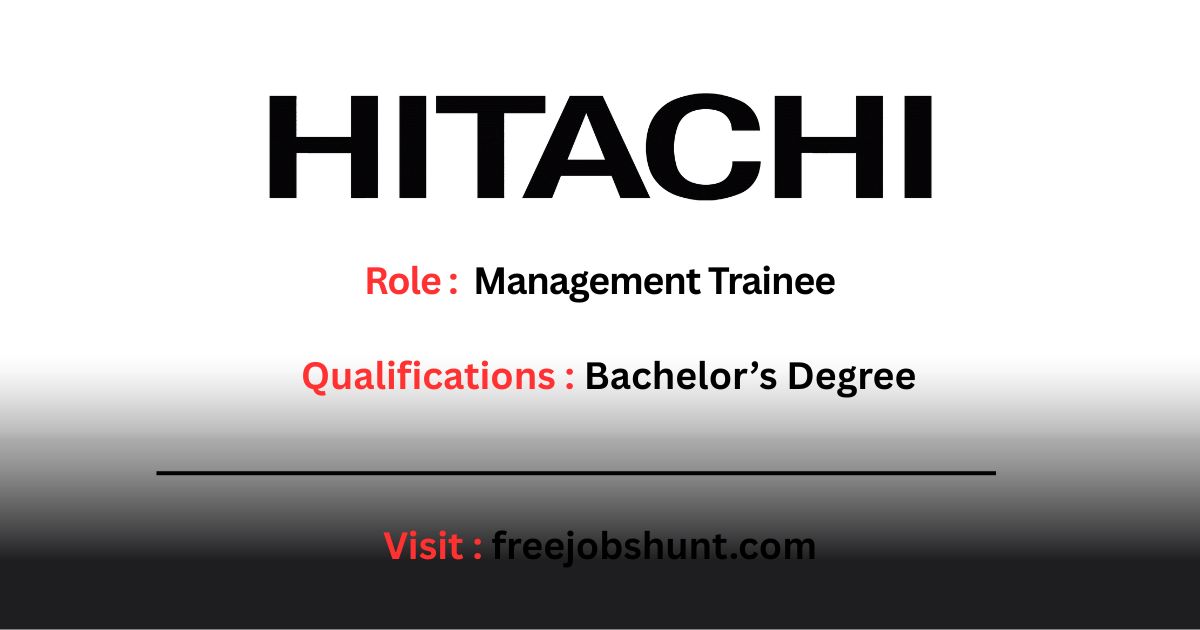 Hitachi Hiring 2026 Management Trainee recruitment in Bangalore