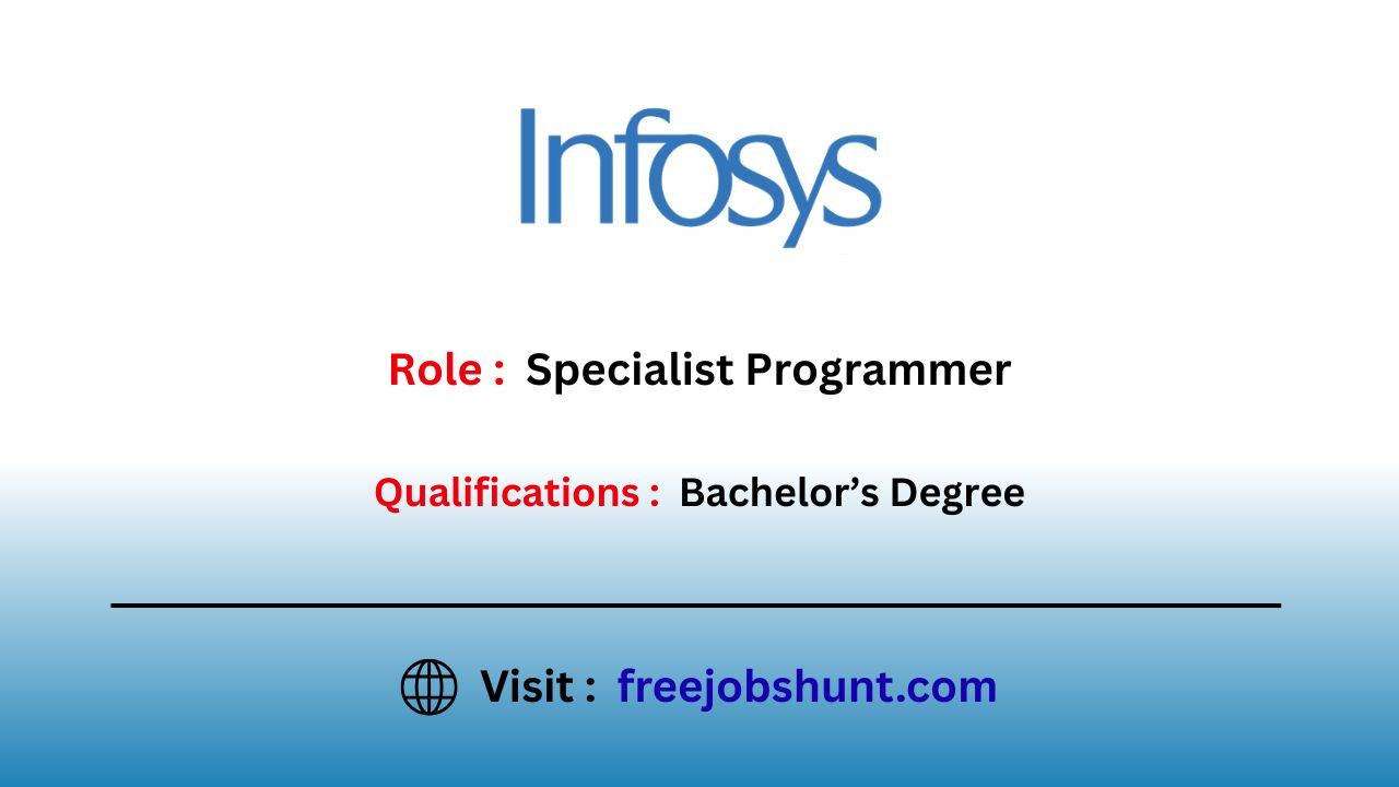 Infosys Hiring 2026 for Specialist Programmer Across India