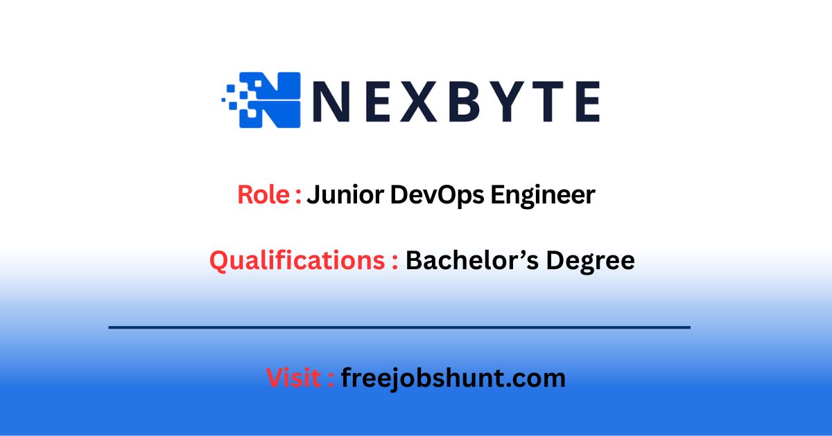 NexByte Hiring 2026 for Junior DevOps Engineer Hyderabad
